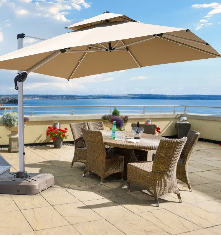 

Outdoor Parasol Terrace Garden Villa Outdoor Stall Shade Sun Umbrella