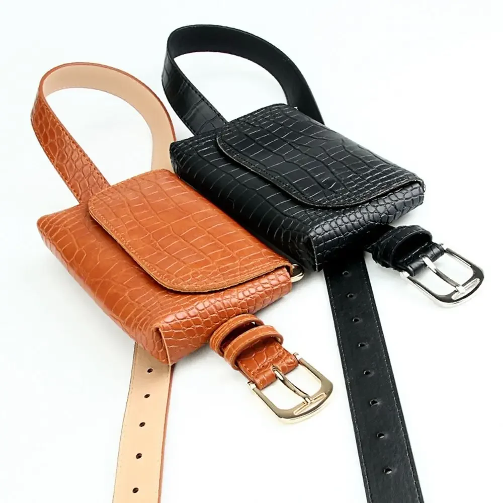 

Fashion Korean Style Women Waist Bag Detachable Purse Belt Envelope Waist Bag Card Pocket PU Women Belt Bag Women