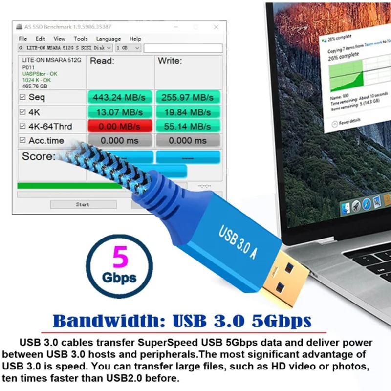 USB 3.0 Micro-B Male to USB 3.0 A Female Host OTG Cable Adapter With this OTG cable, connect USB flash drives, U-disk, keyboards