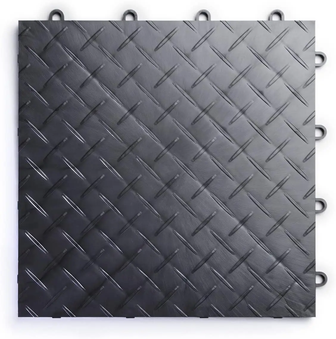 Durable Interlocking Modular Garage Flooring Tile (48 Pack), Graphite