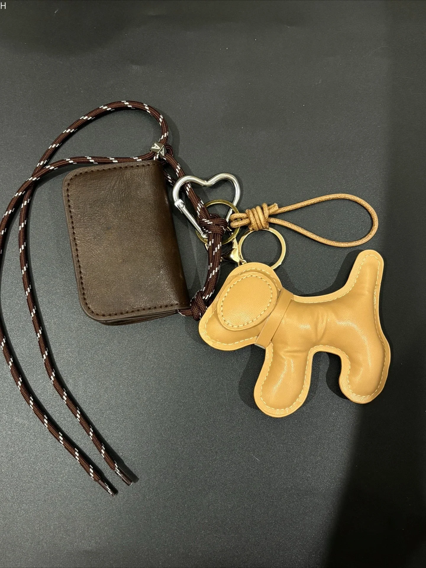 

Dog Schnauzer Leather Earphone Bag Key Pendant Bag Pendant Fashion Accessories