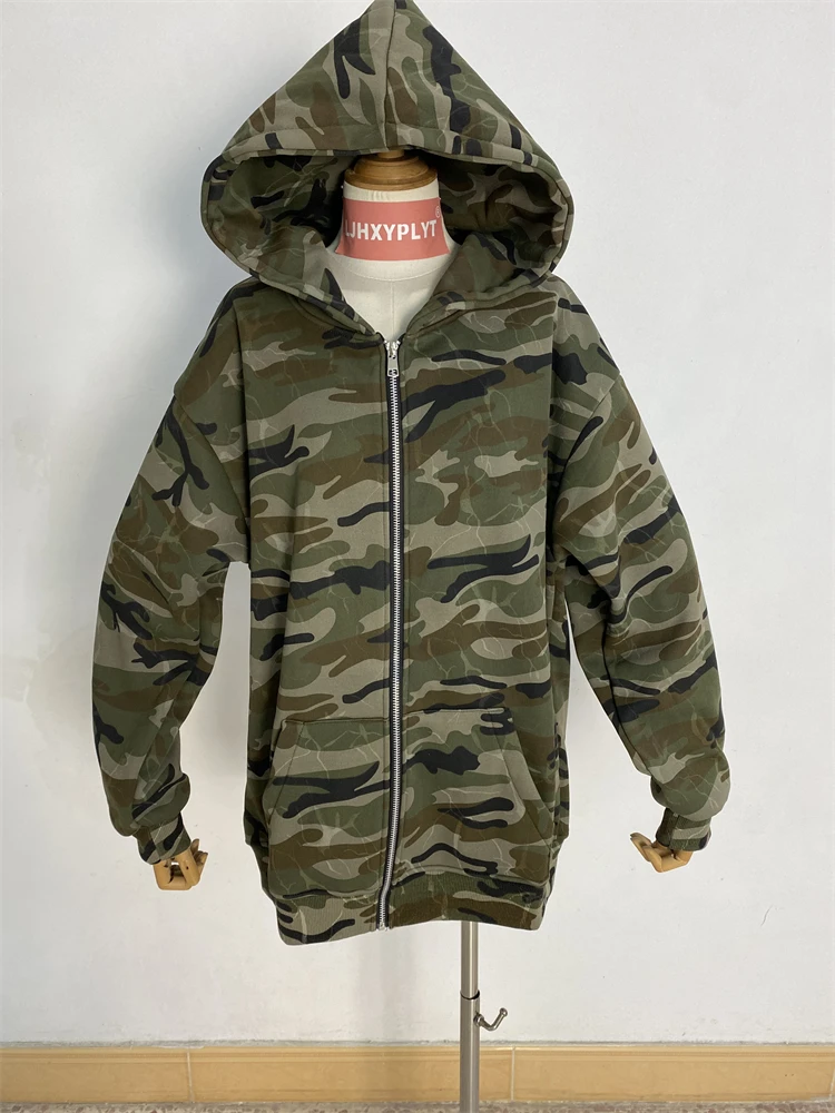 

Женская камуфляжная толстовка с капюшоном в стиле ретро, осеннее тонкое пальто, женский винтажный повседневный кардиган с длинными рукавами, топ на молнии