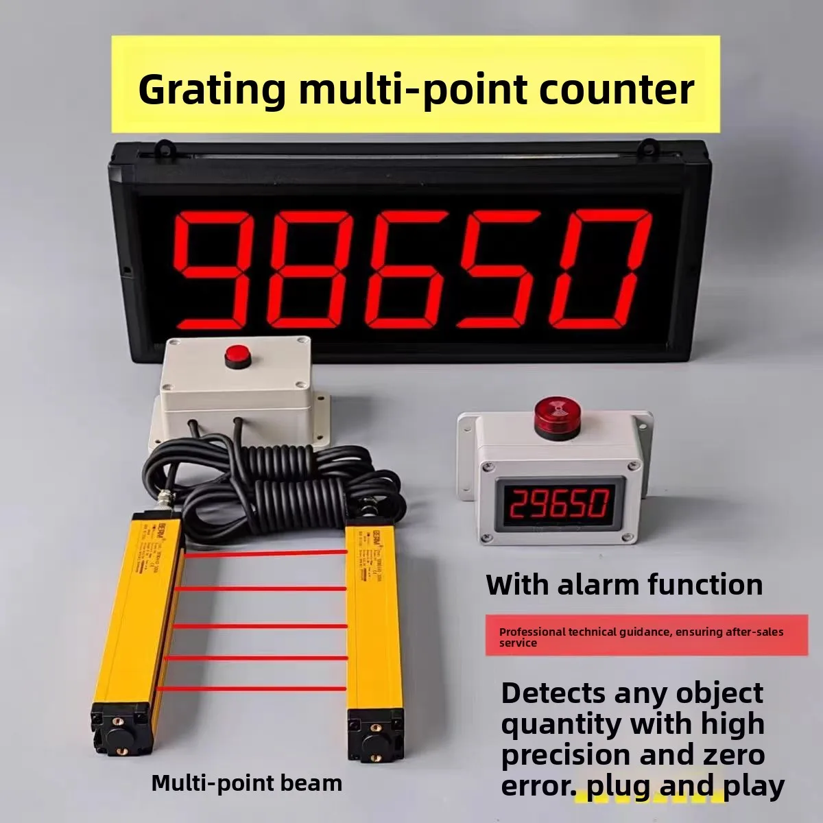 Grating Induction Counter, Conveyor Belt Pipeline Area, Multi-point Counter, Large-screen Digital Display
