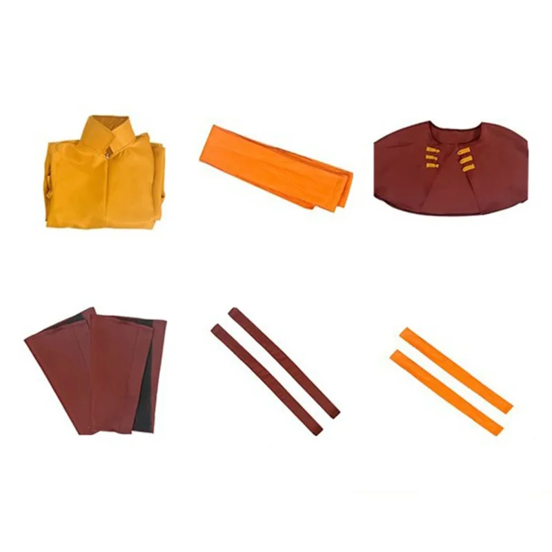 Aang Cosplay Kinder Jungen Fantasie Cartoon letzte Cosplay Air bender Verkleidung Kostüm Kind Kinder Halloween Karneval Party Kleidung