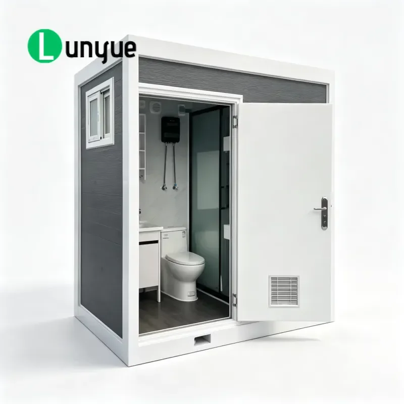 Prefabricated Mobile Toilet Outdoor Portable Bathroom Unit Durable Prefab Restroom for Camping Construction Sites Events Easy