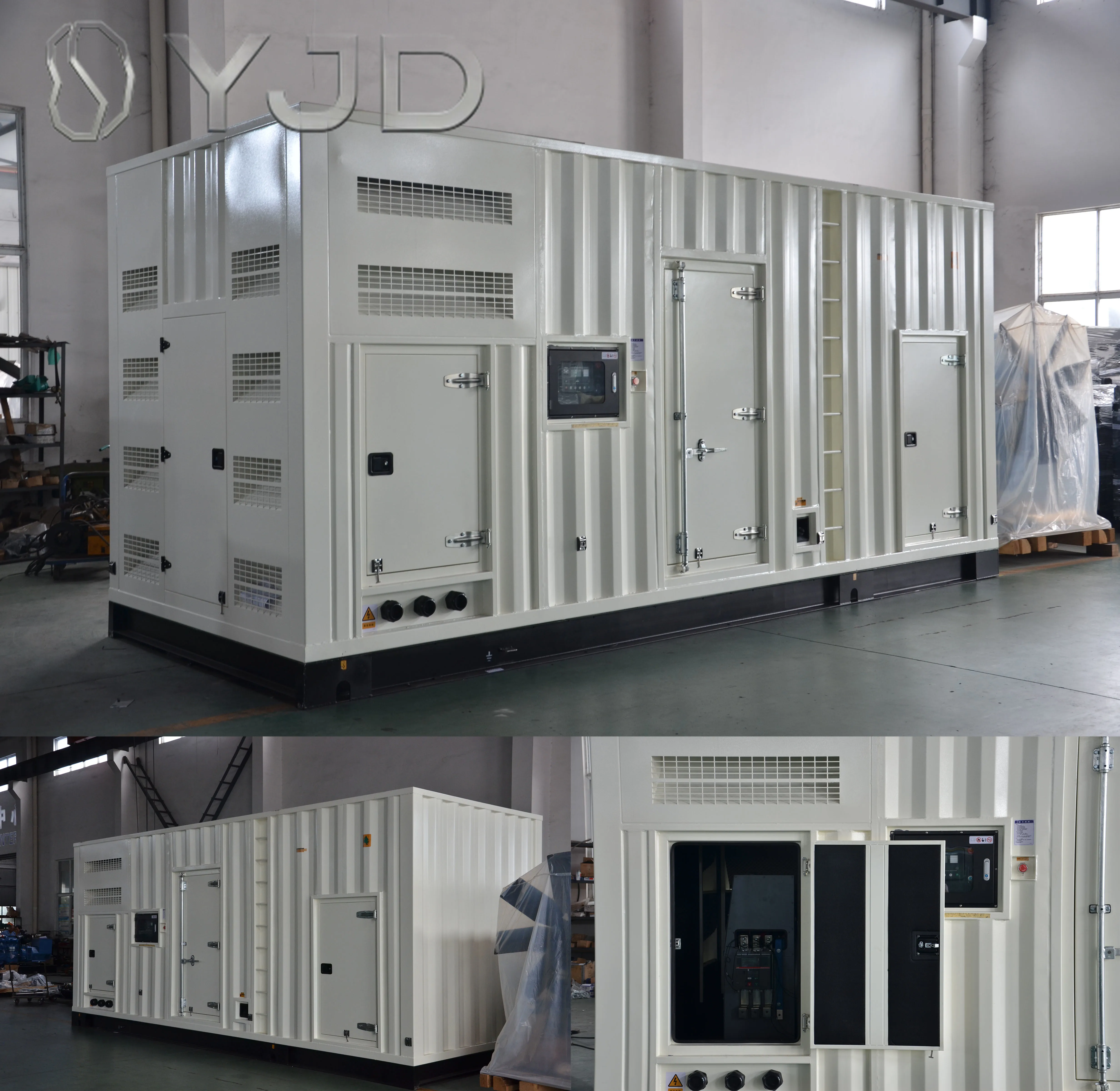 Low Emission diesel Generator 250 Kva Container Type Generators Price 200kw Silent Canopy Gensets for Sale