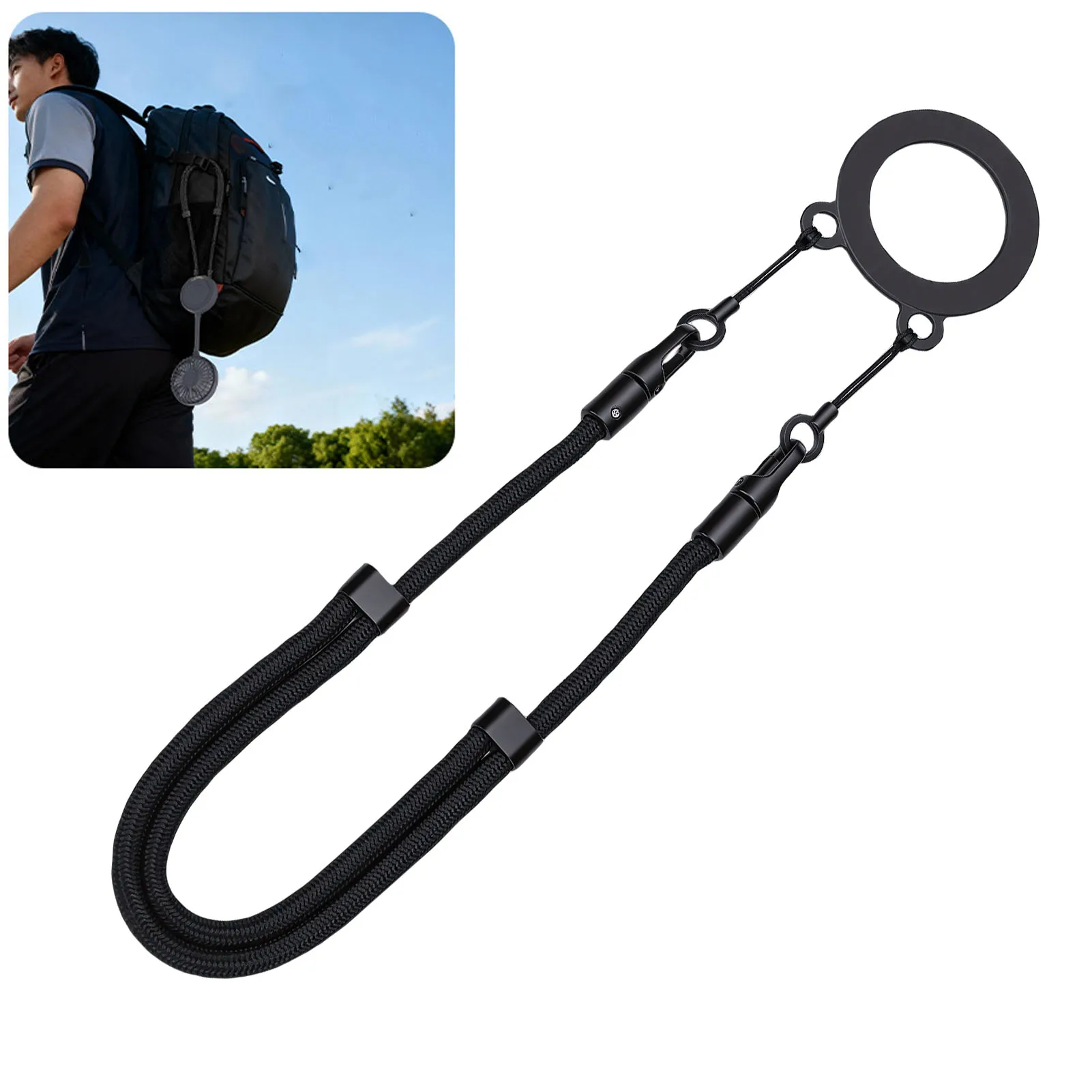 M22 Adjustable Magnetic Neck Hanging Rope Phone Strap Bear Rings Cell Phone Lanyards Magnetic Cell Phone Lanyards
