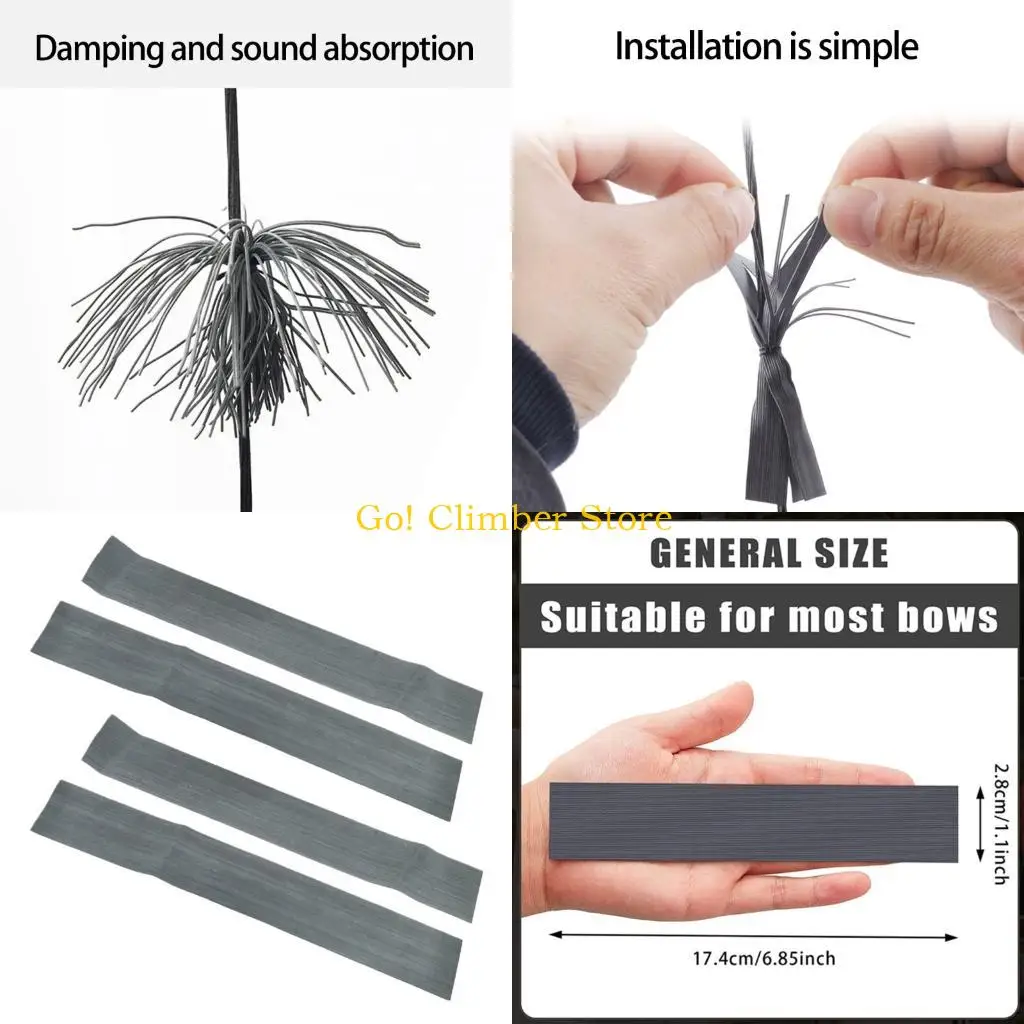 

Q84C 4 Pack Easy Installation Rubber Archerys Vibration Dampener for Multiple Bows Types for Noise Reduction Stability