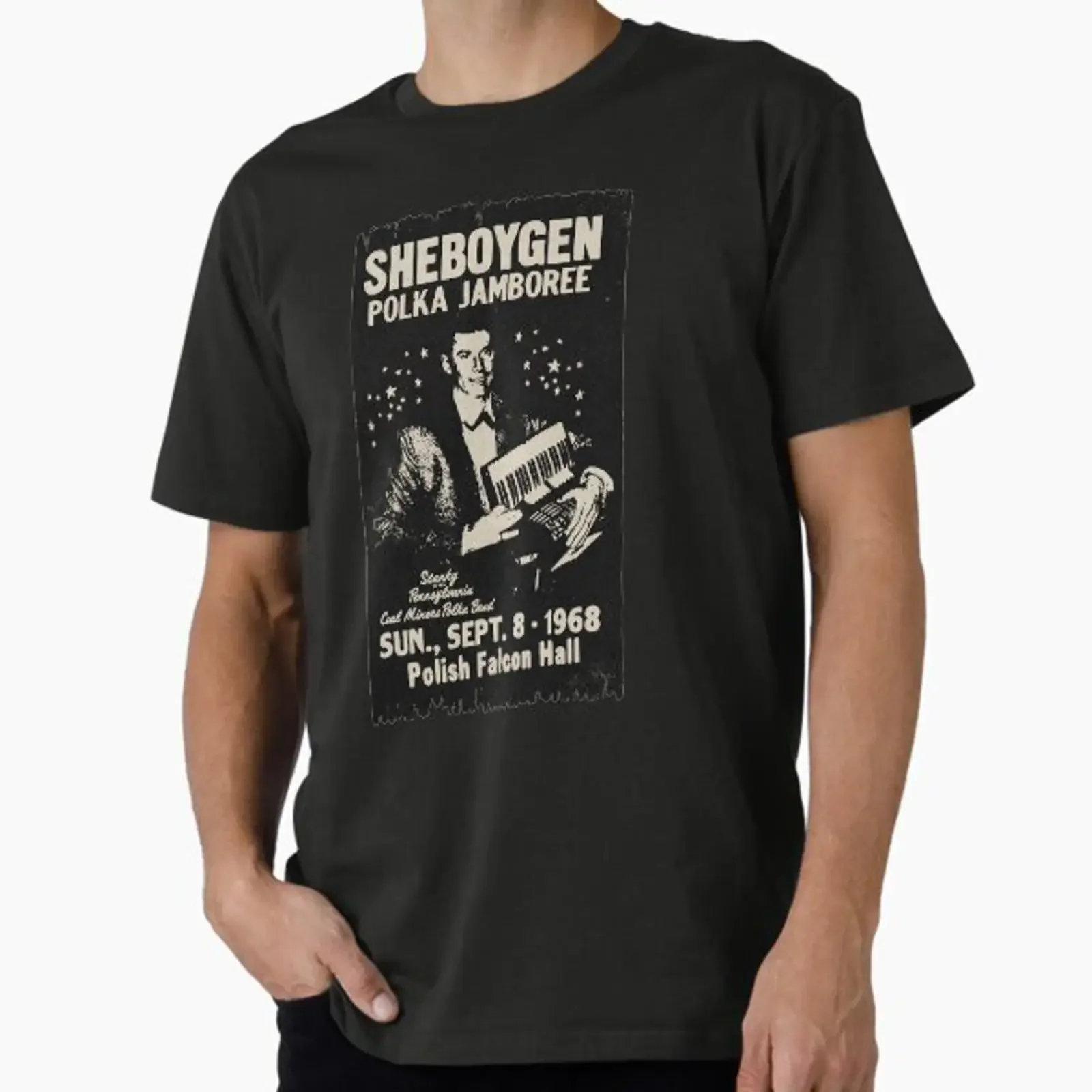Vintage Awesome Sheboygen Polka Jamboree Premium T Shirt vintage Washed graphic fashion Breathable Unisex Top For Everyday Wear