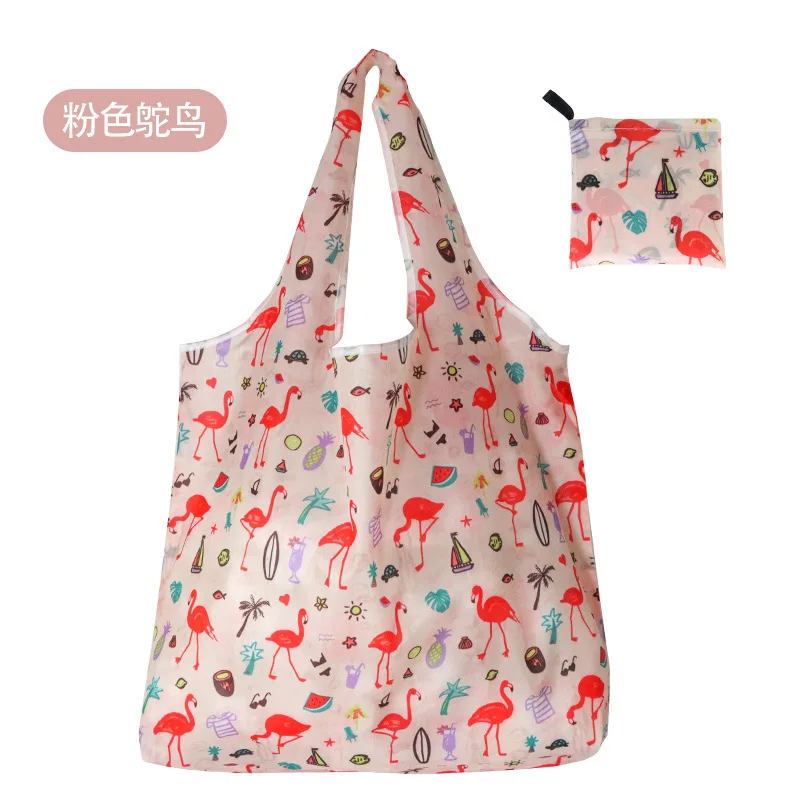 

Foldable Shopping Bag Lightweight Nylon Waterproof Tote Bag Portable Eco-Friendly Bag Shoulder Bag Carry-Style Supermarket Bag