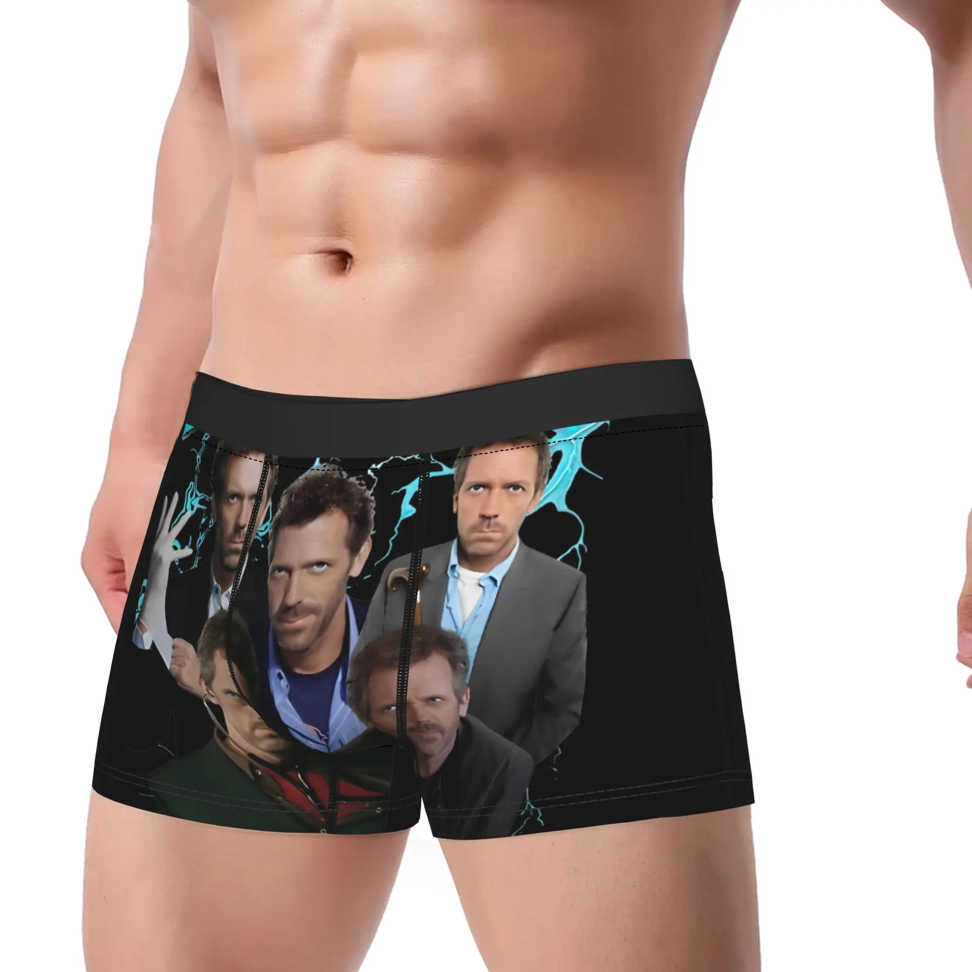 

Dr Gregory Men's Underwear House Md Boxer Briefs Shorts Panties Humor Mid Waist Underpants for Male M-XXL