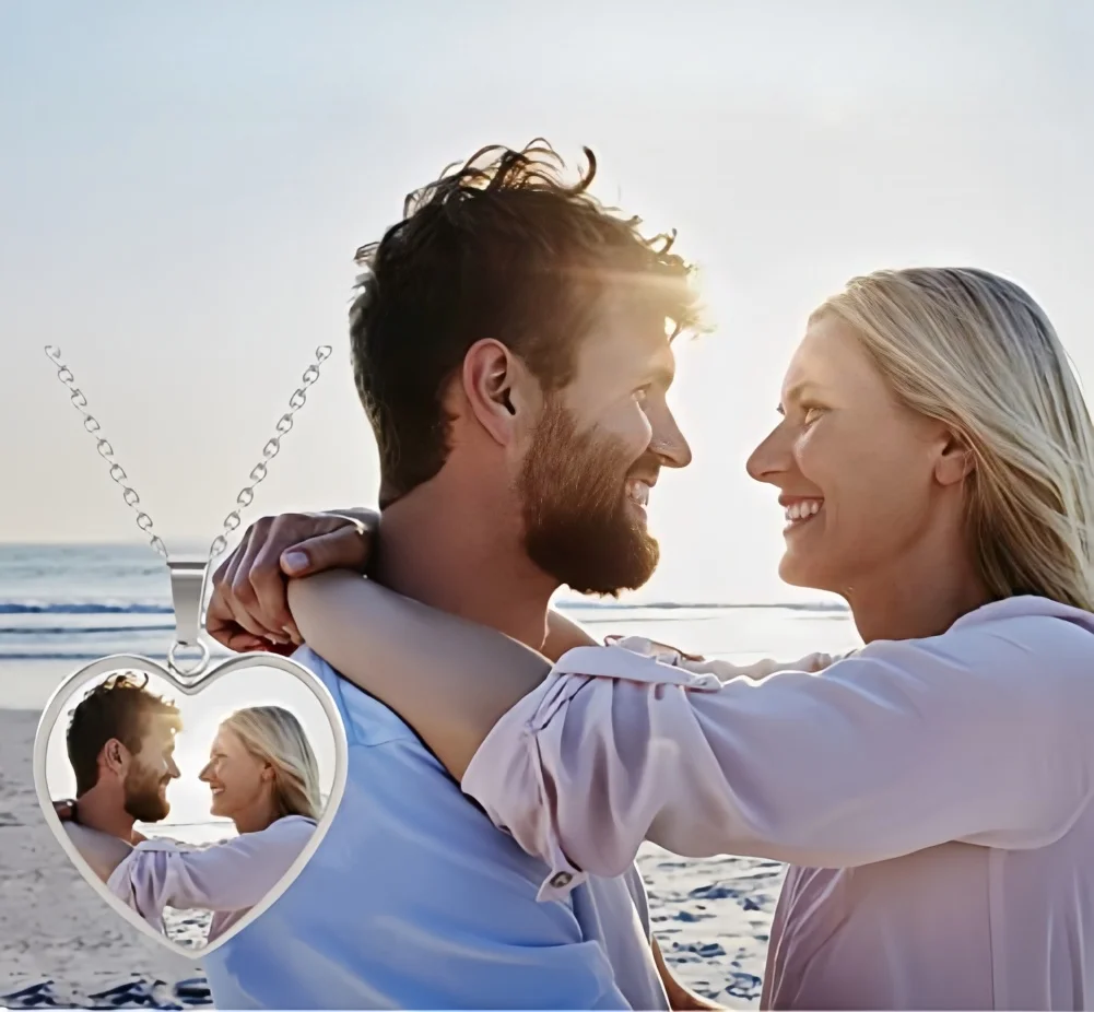 Amaxer شخصية صور القلائد صور مخصصة قلادة الذاكرة تذكار صورة قلادة هدايا مخصصة للنساء الرجال