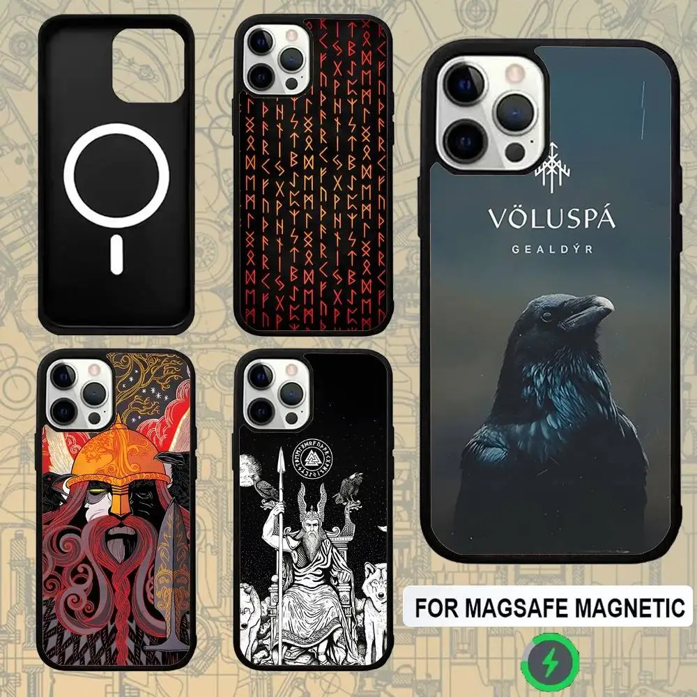 

Wardruna Nordik Folk Phone Case For IPhone 16e,16,15,Pro,Max,14,Plus,13,12,11 Magesafe Magnetic Wireless Charge Cover