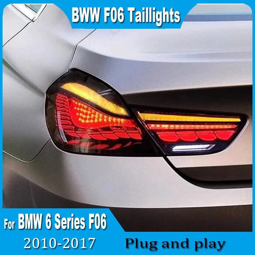 Smoke Black Car LED Tail Light Dynamic Signal For BMW 6 Series F06 F12 F13 2010-2017 Tail Lamp Assembly