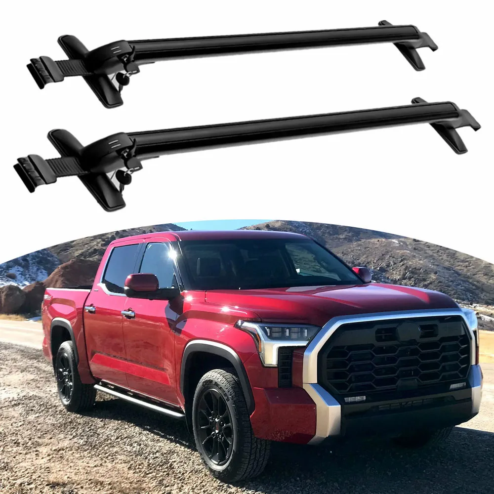 Convient pour Toyota Tundra 2022-2025 2 pièces barre transversale bagages porte-bagages Rails barres transversales de Kayak en aluminium