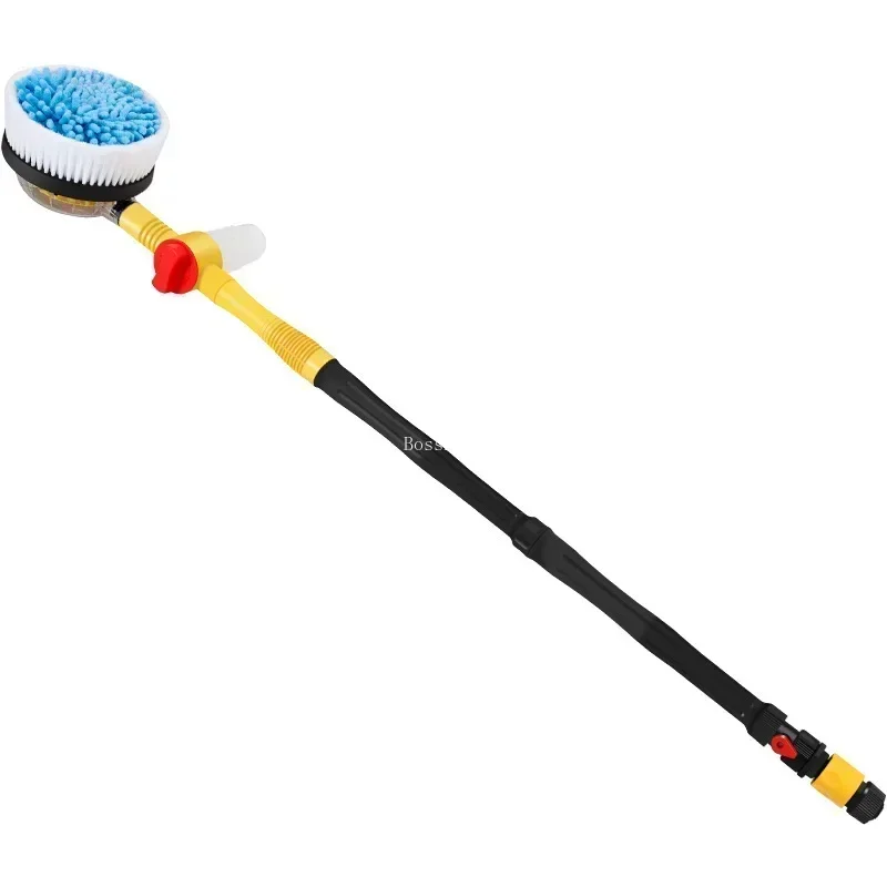 Car Rotary Wash Brush Kit 360 Degree Automatic Rotating Adjustable Dip Wash Brush High Pressure Washer for Vehicle Cleaning