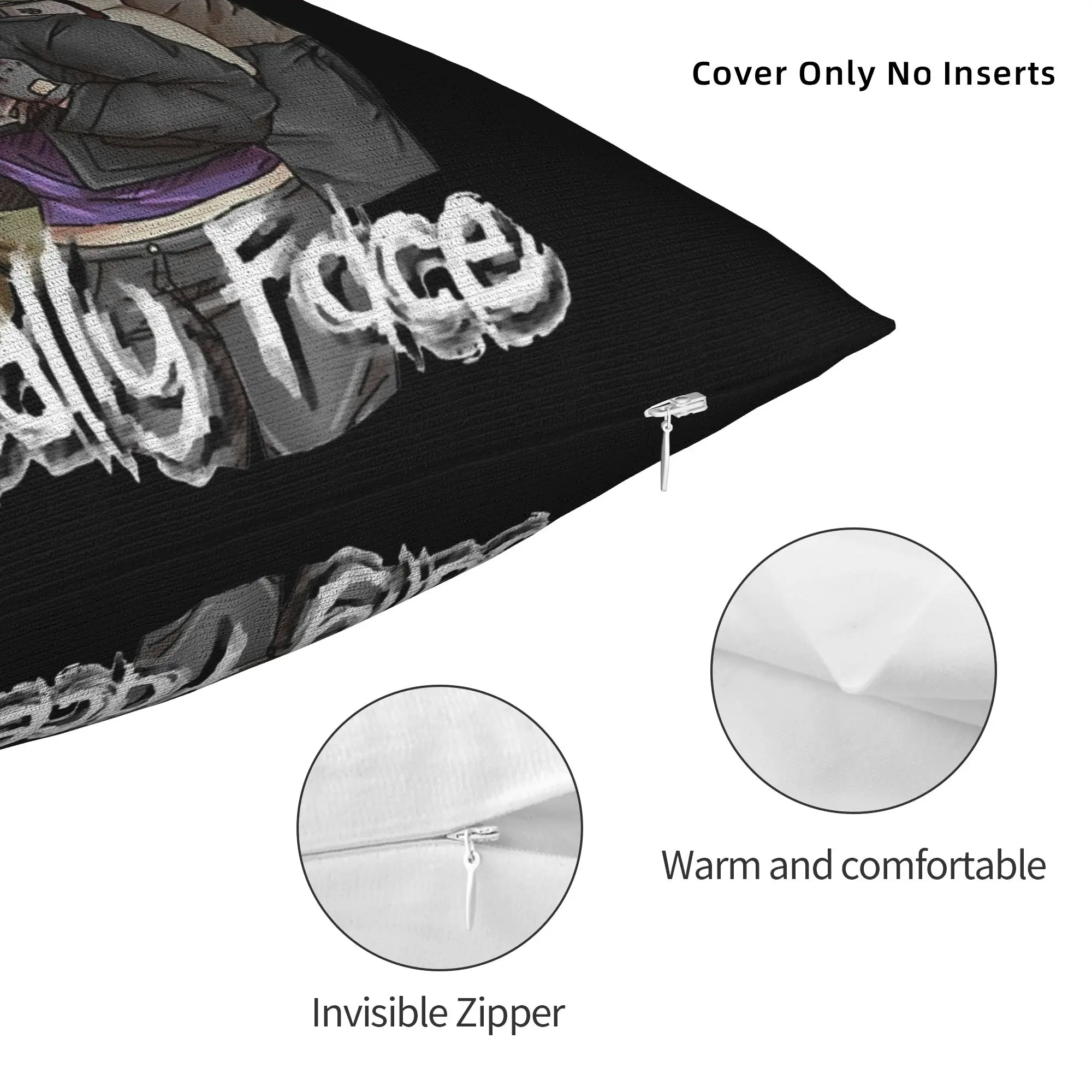 Soft Team Sally Face Sal Fisher Pillowcase Cushion Cover Decor Gothic Game Larry Sanitys Fall Throw Pillow Case Cover Zipper