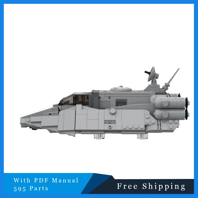 595 PCS Star Battle Building Blocks Light Land Vehicle Technology Toy Model DIY Children Educational Assembly Set Christmas Gift