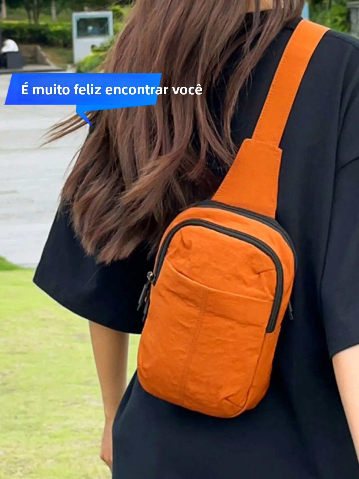 fashionable-multi-functional-chest-bag-women's-outdoor-cycling-mobile-phone-bag-summer-new-arrival-soft-nylon-material