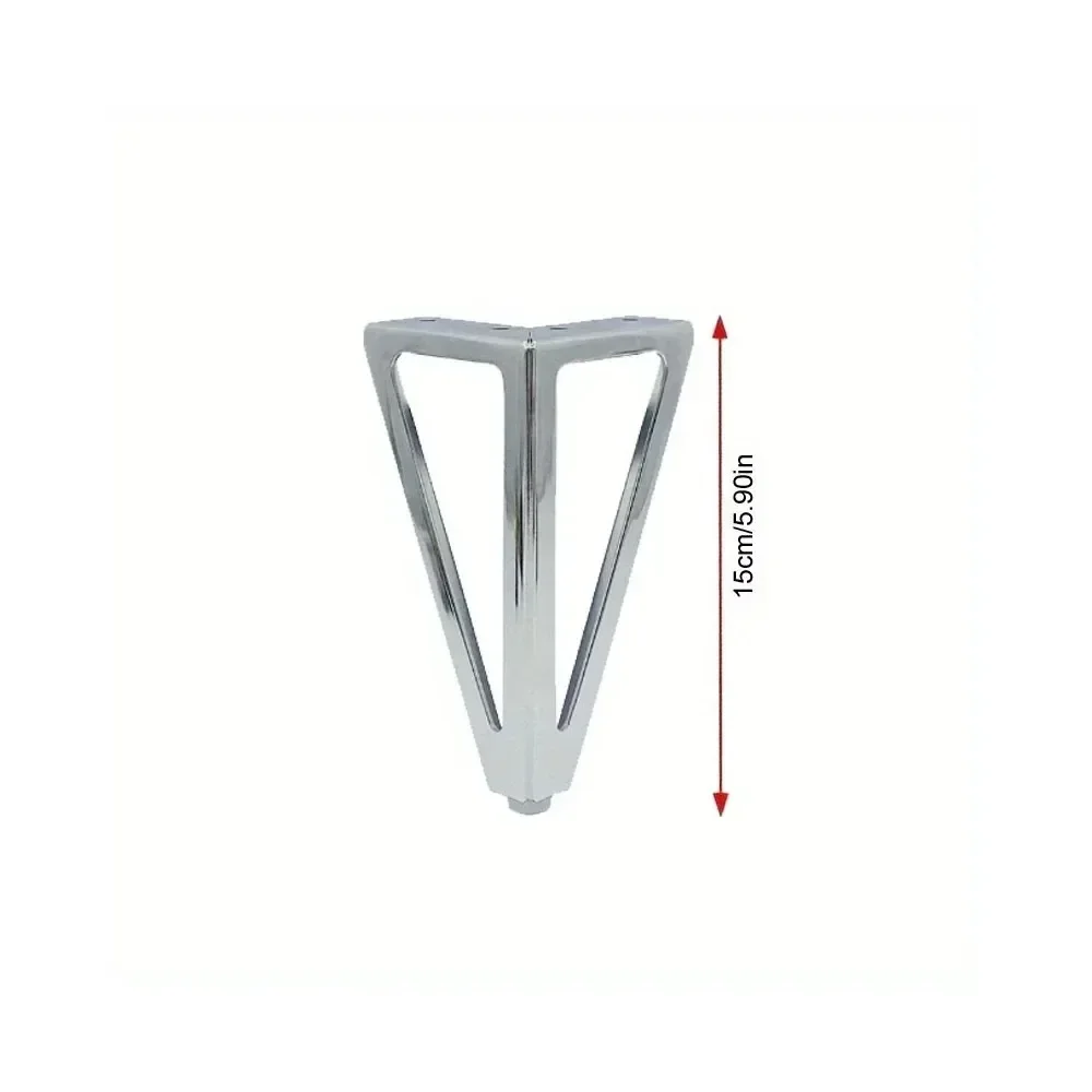 4pcs Heavy Duty Metal Furniture Legs, 4-Inch Sofa Cabinet Table Legs, Replacement Couch Feet for Dresser, Sturdy Steel