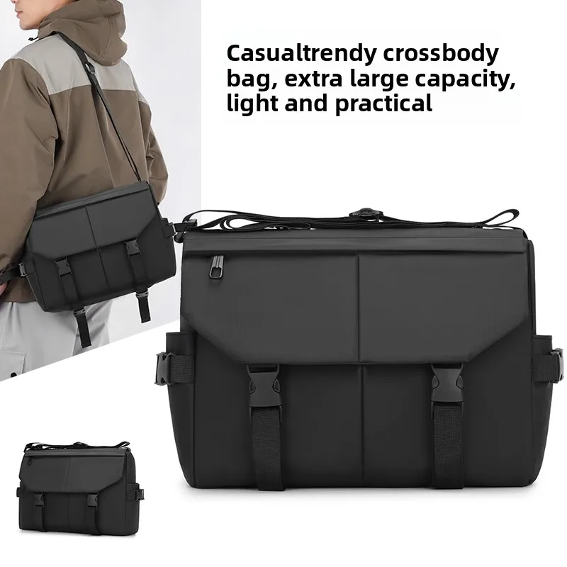 WaterproofShoulderSling BagforMen,Motorcycle Cycling Sports BagLarge Capacity,Outdoor Travel Hiking Crossbody Bag,Christmas Gift