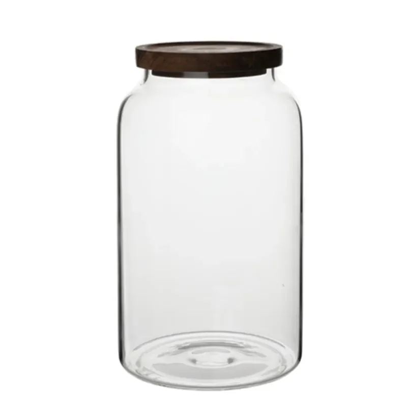 Large-capacity Transparent Glass Storage Pickles Pickled Wine Home Kitchen Food Candy Container Sealed