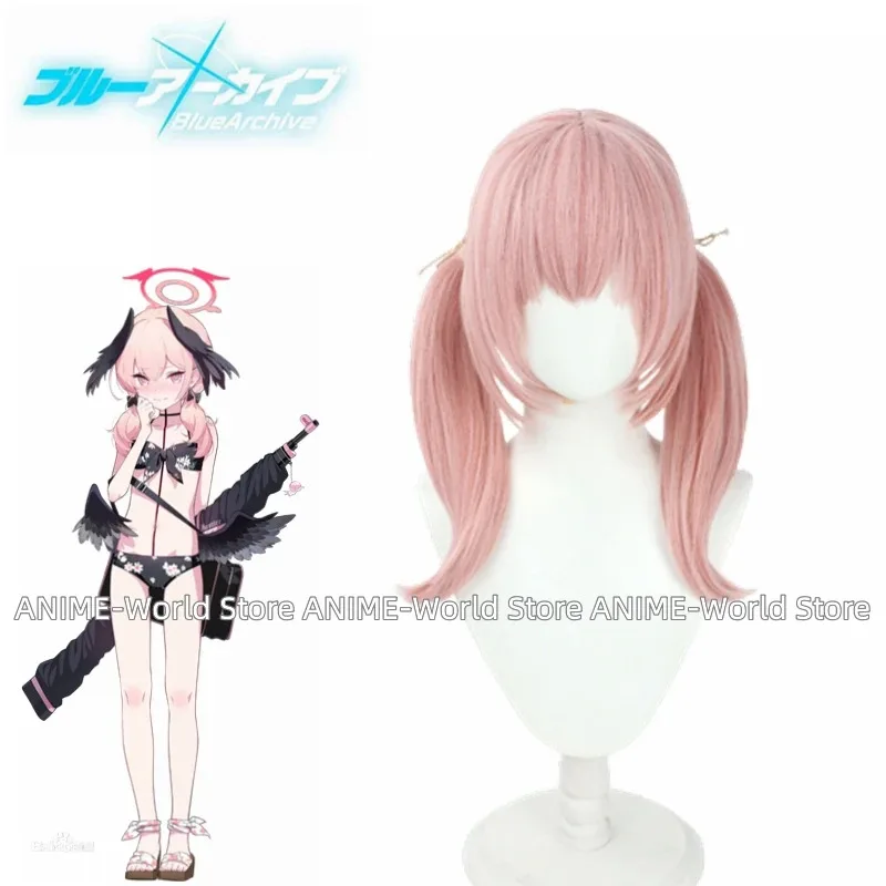 Синий архив Shimoe Koharu Wakaba Hinata, купальник, бикини, карнавальный костюм на Хэллоуин, игровой наряд для женщин, парик