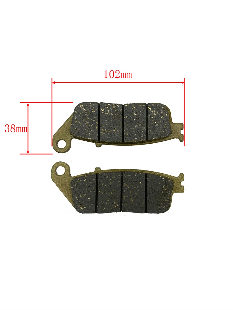 Cyleto Motorcycle Front & Rear Brake Pads for Yamaha VP125 Xcity VP 125 2008-2015 YP125R Xmax 125 Sport 2010 2011 2012 2013-2016