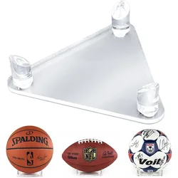 Acrylic Multi-function Basketball Ball Stand Display Holder Ball Rack Support Base Rugby Display Stand Football Bowling Storage