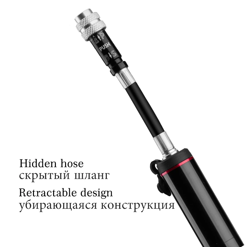 ROCKBROS Bike Bicycle Pump Aluminum Alloy 150PSI High Pressure Hand Mini Bicycle Pump Tire Air Inflator Portable Bike Air Pump