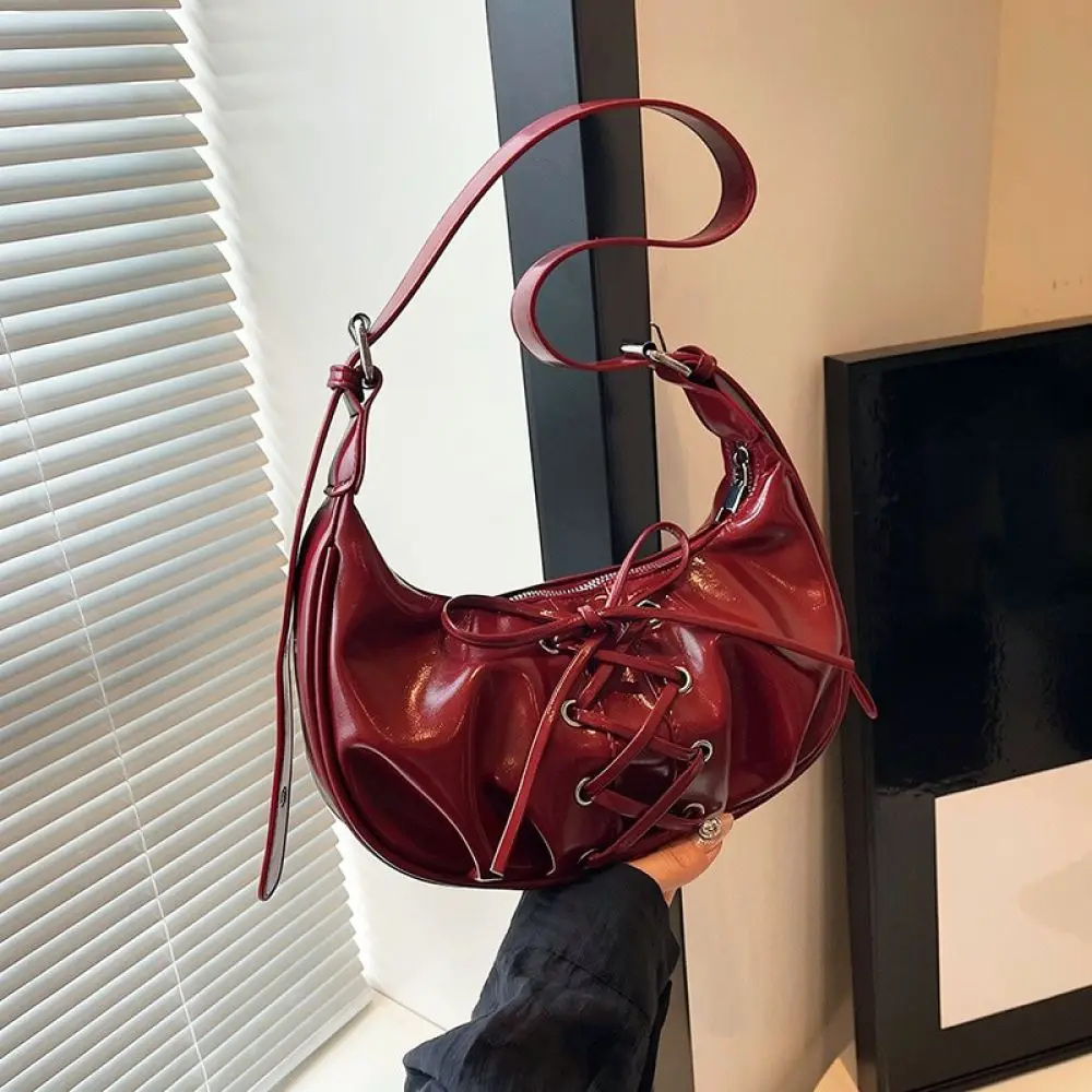 Trendy Women Underarm Purse Bowknot Design PU Leather Shoulder Bag Summer Sweet Style Crossbody Handbag For Chovant Daily Bag
