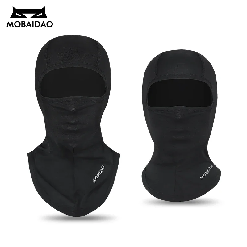 MOBAIDAO Summer Cool Tactical Balaclava Cycling Hiking Riding Men Women Motorcycle MTB Full Face Mask Helmet Lining Head Cover