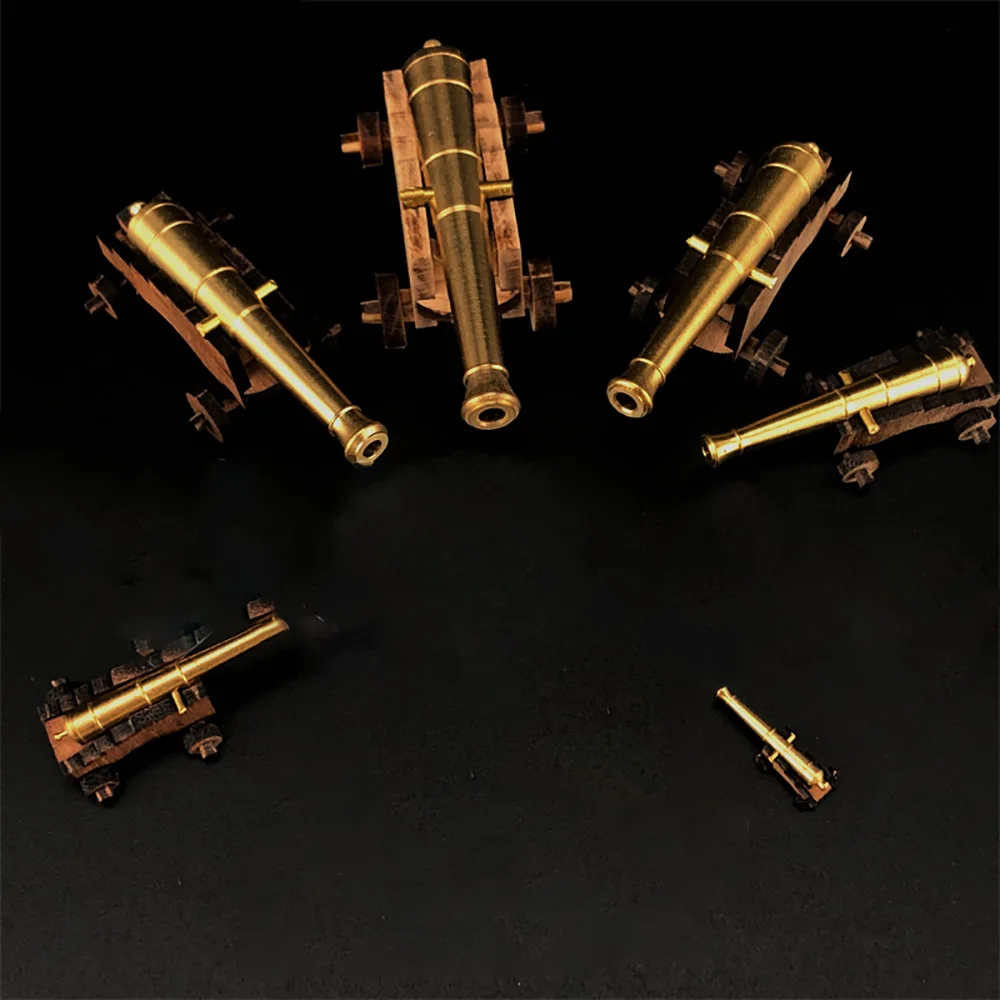 Model Ship Warship Classic Wooden Ancient Boat Cannons Model Building Kit CNC Gun - Gun Carrier DIY Hobby Making 1PCS