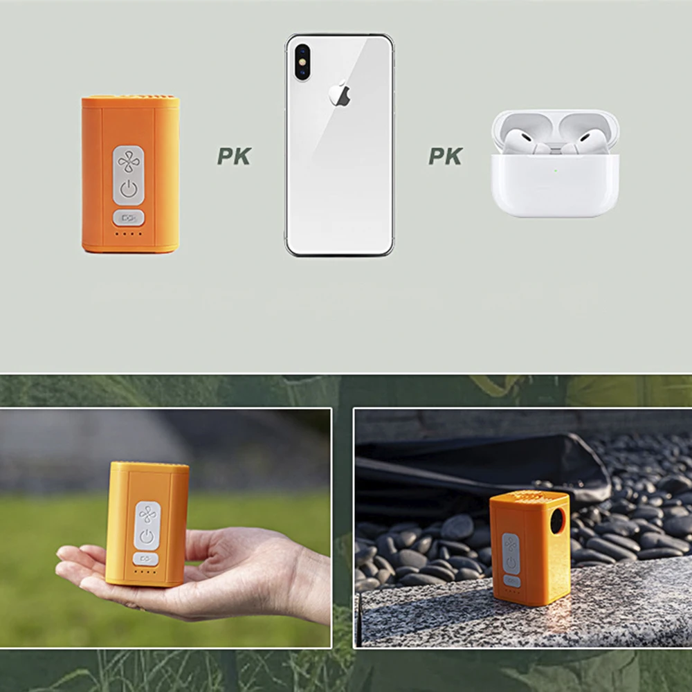 1PC Portable Air Pump Convenient Storage For Inflate Sports Equipment Pool Floats Air Mattresses And Camping Gear 2400mAh