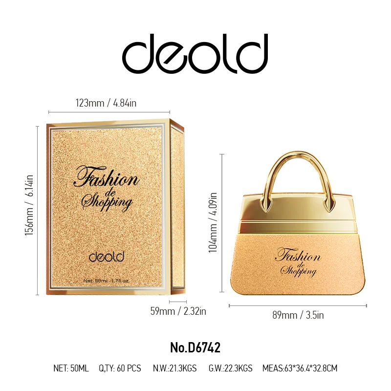 

50ML Bag Styling Perfume Eau De Parfum Spray Natural Fragrance Parfum Lasting and Charming Personal Perfume for Women and Girls