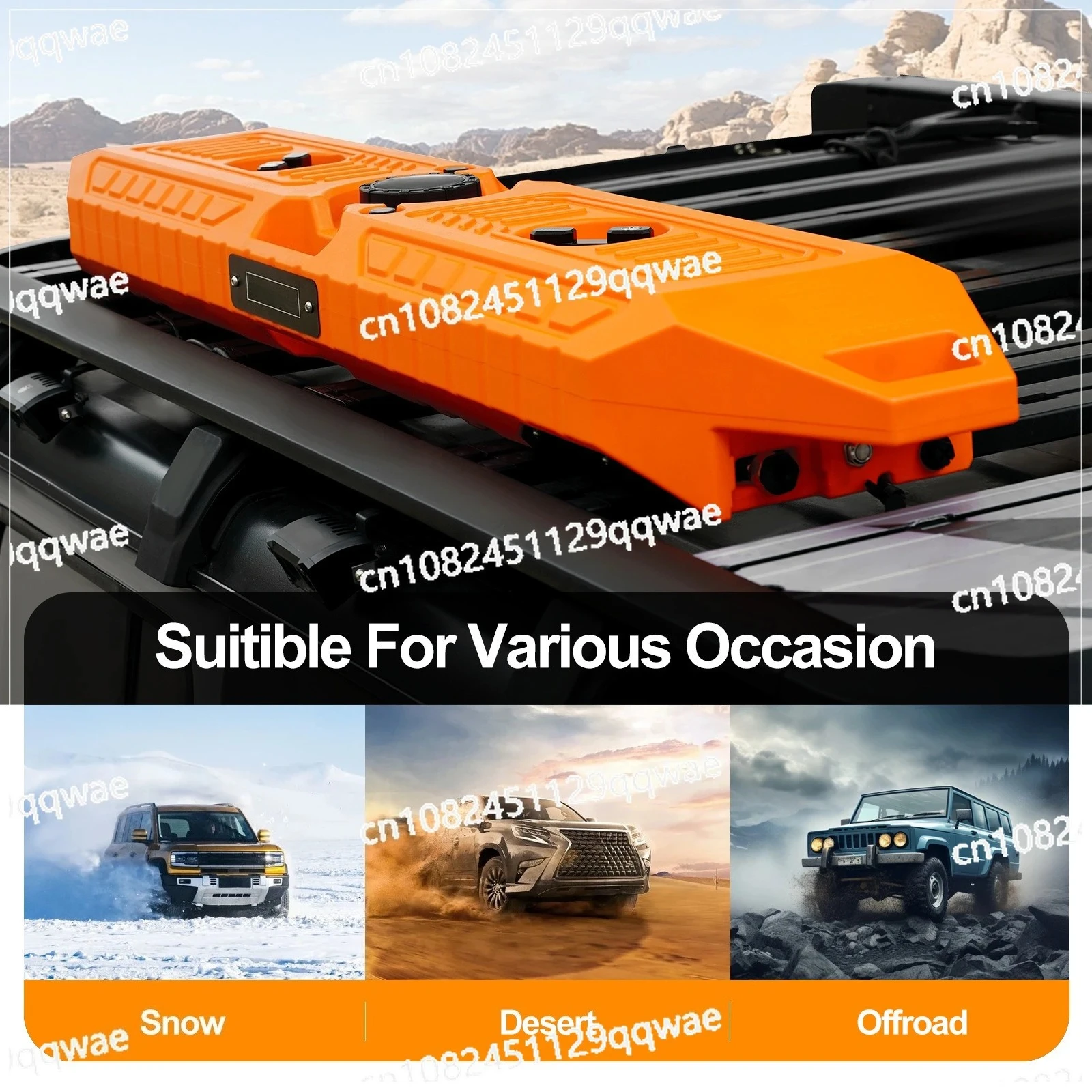 Built-in automatic rewinding water pipe off-road modification large capacity 30L roof  tank 12V water pump booster with shower