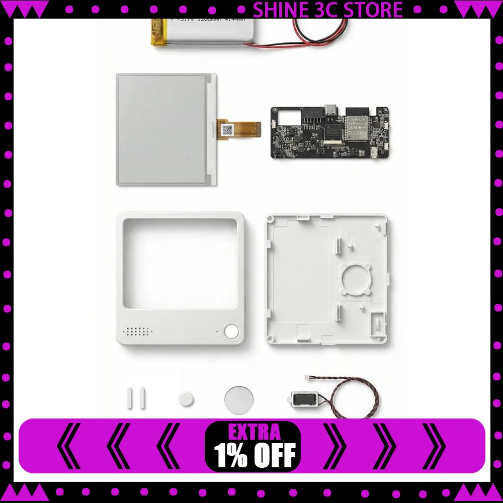 ZECTRIX ESP32 DEV Kit Full‑Color E‑Ink Display Voice & Wi‑Fi Development Board DIY Digital Photo Album for Program Developers