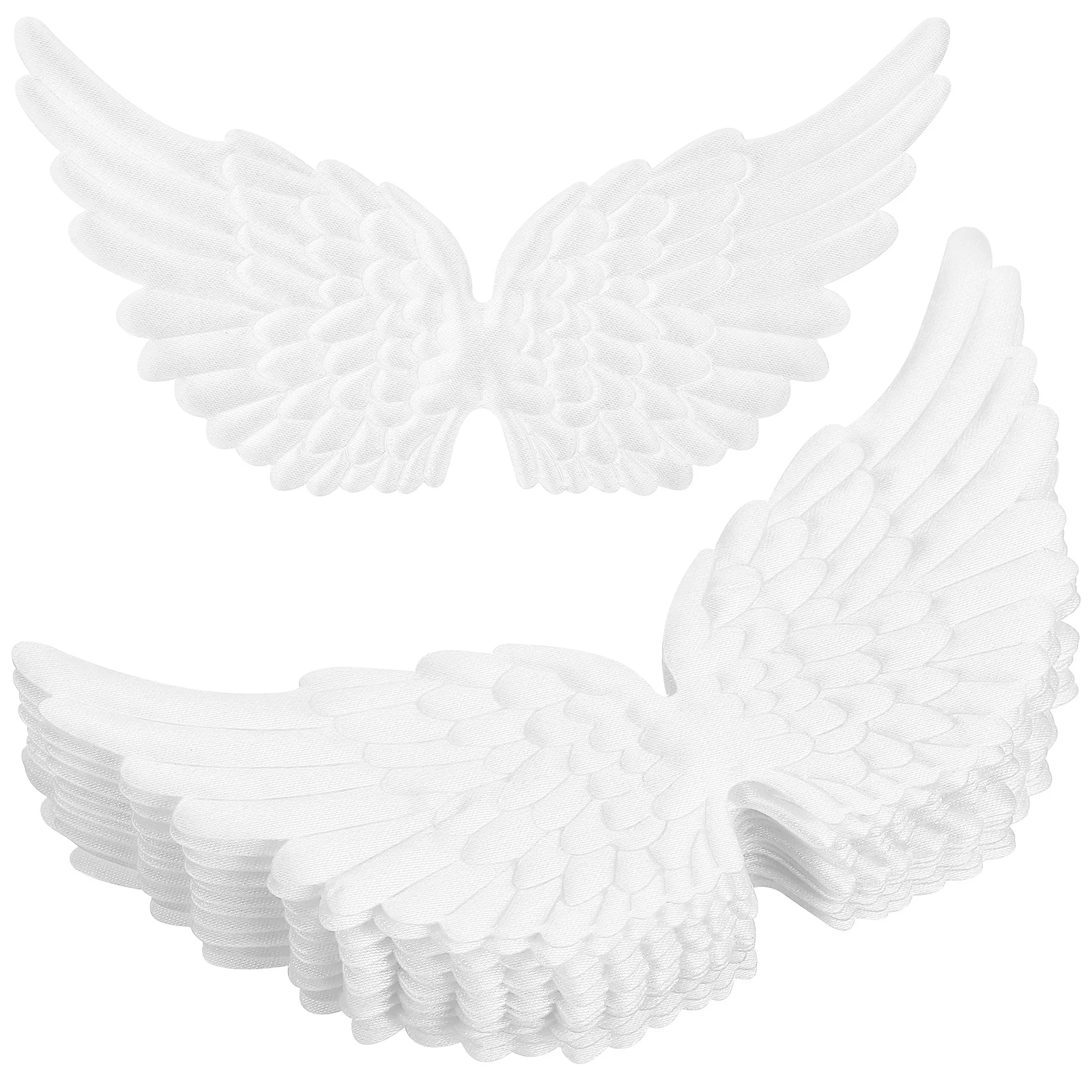 

12pcs Angel Wings Applique Patches For Diy Crafts Embellishments Mini Wing Decor Craft Accessories Christmas Hat Wreaths Bags