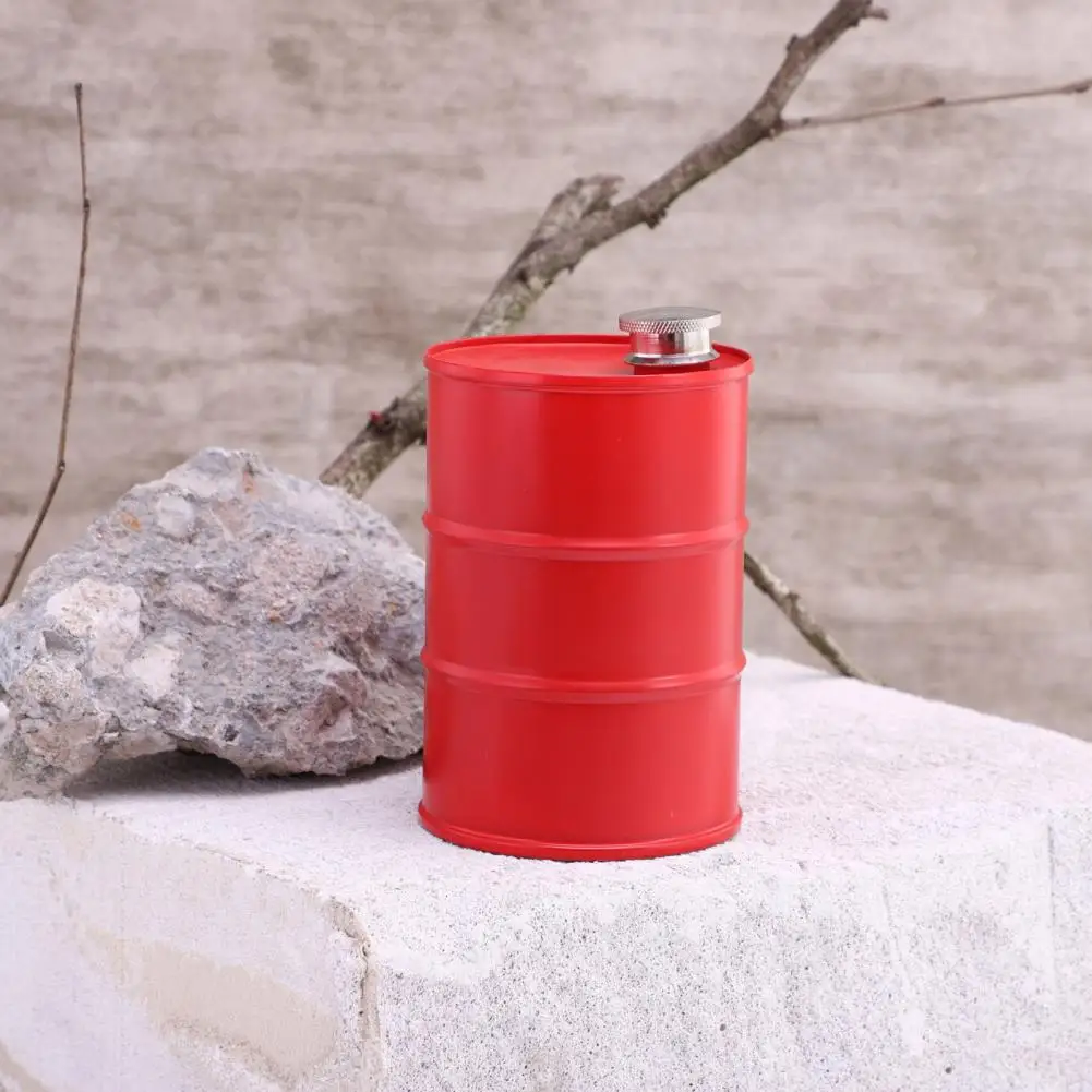 Convenient Stainless Steel Flagon Portable Food Grade Oil Drum Camping Oil Barrel Wine Jug