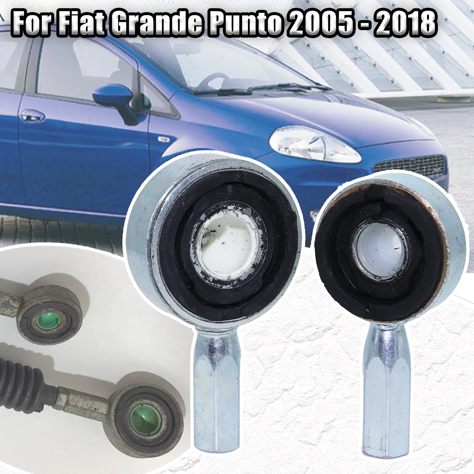 For Fiat Grande Punto 2005 - 2018 Manual Gearbox Shift Cable Linkage Bushing Shifter Lever Selector Connect Both End Replacement