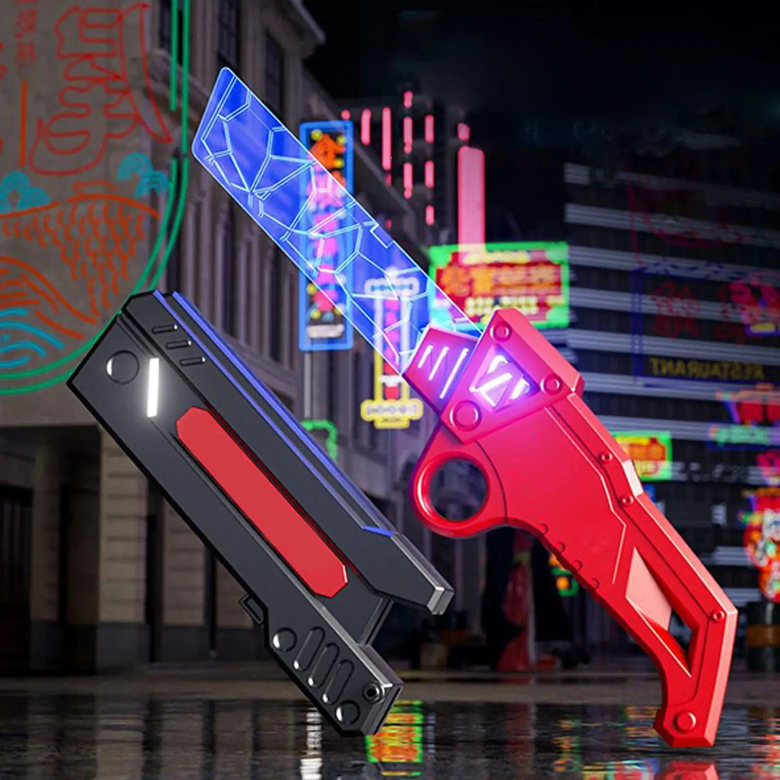 

Sparkling Small LightsaberSpray Blade Glowing Sword Popular Item For Boys And Kids Cool Colorful Seven-color Light Cosplay Prop