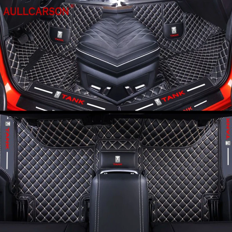 For GWM Tank 300 2023 2024 Car Floor Mats Single Double Layer Custom Foot Pads Salon Carpet Cover Interior Accessories