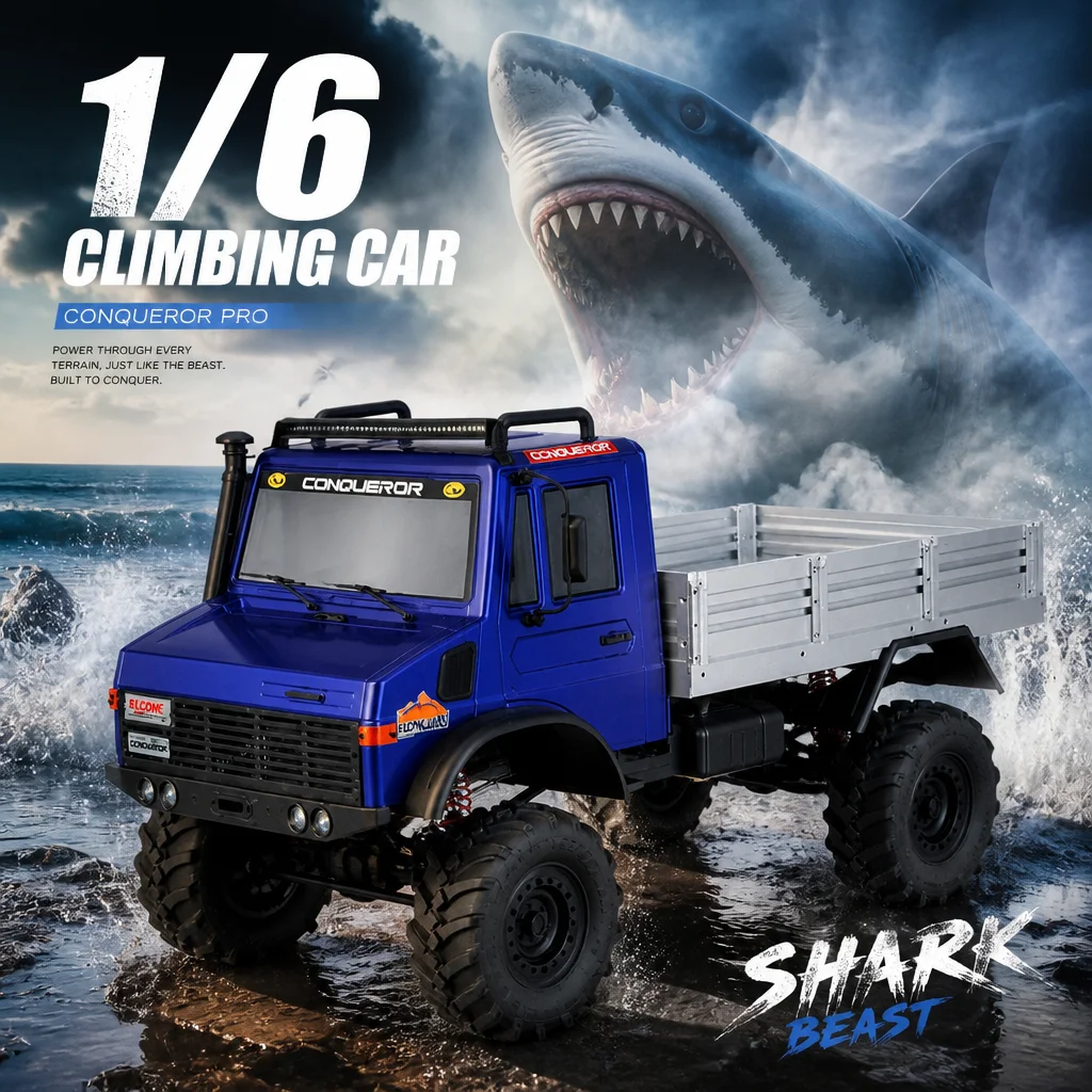 WLtoys 1/6 Extra Large RC Crawler Vehicle Body Length 848mm 2.4G High Speed Remote Control Climbing Truck & Oil-Filled Dampers