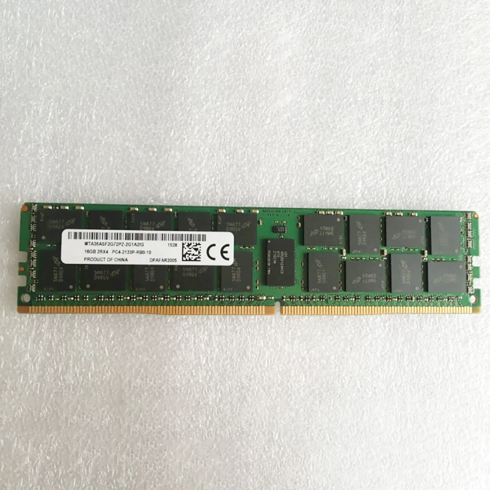 Piezas de RAM para memoria MT, 16GB, 2RX4, DDR4, PC4-2133P, 16G, RDIMM 2133, ECC