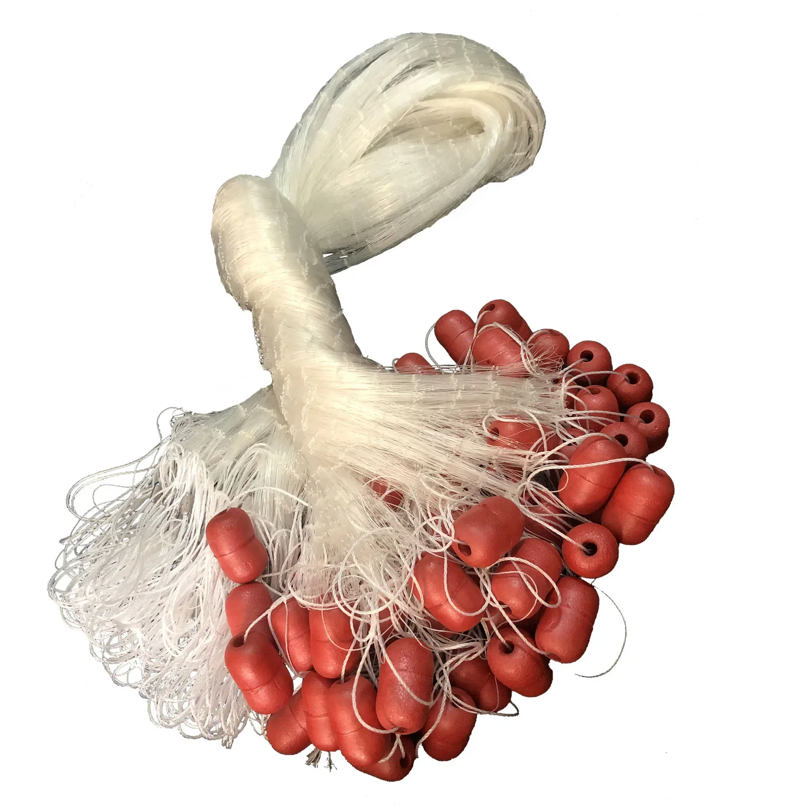 

Strong 0.35mm Twine Tishing Net Weighted Gillnet Monofilament Nylon Single Layer Network Large Buoyancy Sink Net Grid for Fish