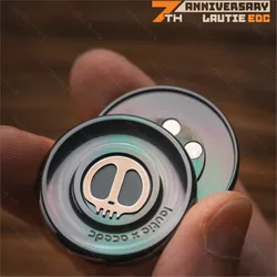 LAUTIE 7th Anniversary Zirconium Colour EDC Devil’s Milk Cap Haptic Coin Mechanic-C Ring Spinner