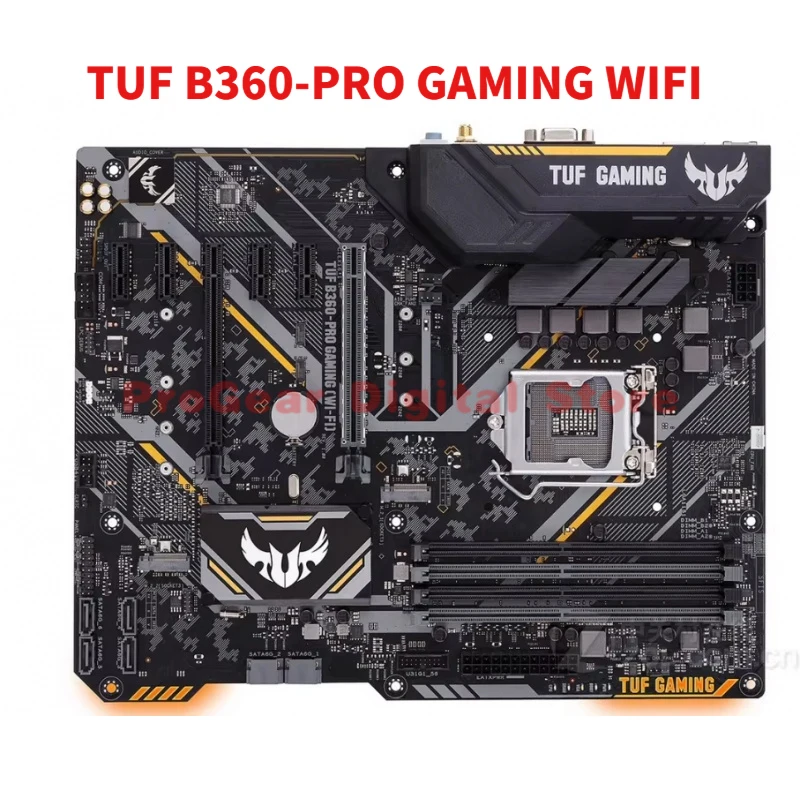 

for ASUS TUF B360-PRO GAMING WIFI LGA1151 ATX Motherboard DDR4 Dual M.2