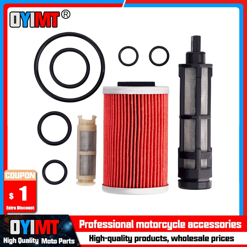 Motorcycle Oil Filters Kit For 390 ADVENTURE RC 390 R ADAC CUP 90238015010 Accessories