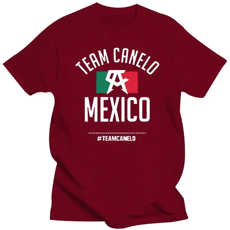 Mens Clothing  Officially Licenced Canelo Alvarez Team Flag T-Shirt Goldenboy BoxingGGG