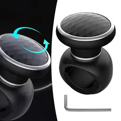 Araba Direksiyon Topuzu Spinner 360 Derece Dönme Direksiyon Yardım Topu 7*5*5 cm Araba Direksiyon Yardım Topu + 1 * Anahtar